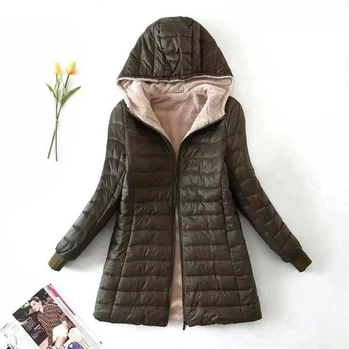Lune London | lightweight jacket for women with fleece lining for winter
