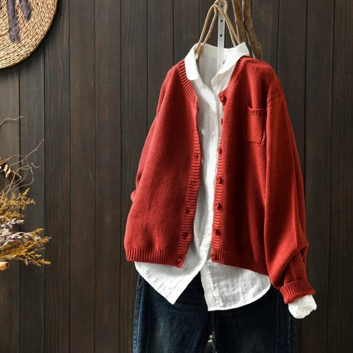 Amarae | Cardigan - Knit - Button Closure - Oversized Fit - Soft and Comfortable