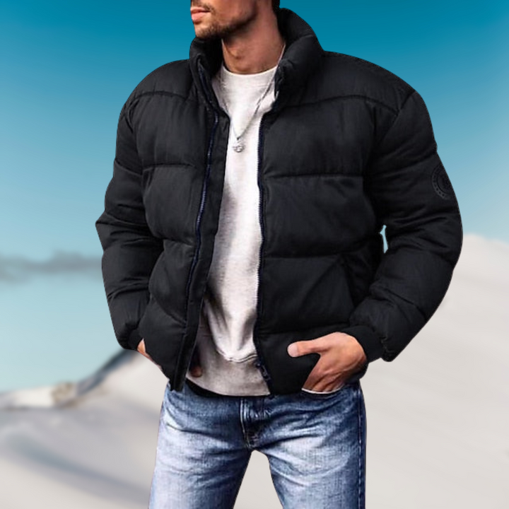 Lune London | Down jacket - Padded fit - High collar - Ribbed cuffs - Casual jacket
