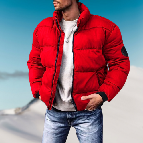 Amarae | Down jacket - Padded fit - High collar - Ribbed cuffs - Casual jacket