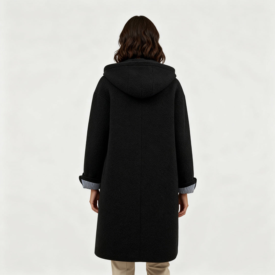 Elegant Winter Coat Women Comfort Long Coat Fleece | Amarae