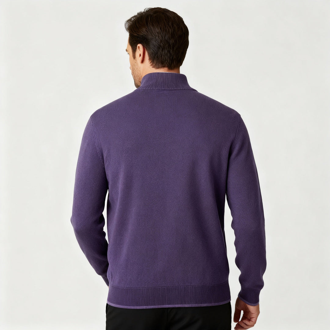 More Elegant Merino Comfort Pullover Women Zipper Modern Knitting | Amarae