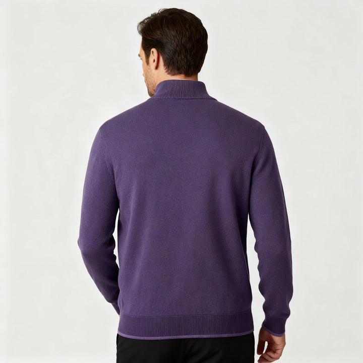 More Elegant Merino Comfort Pullover Women Zipper Modern Knitting | Amarae