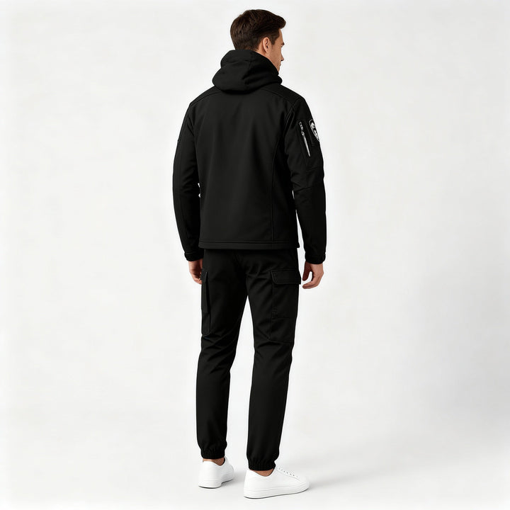 Amarae Men's Outdoor Set with Hooded Jacket and Cargo Pants