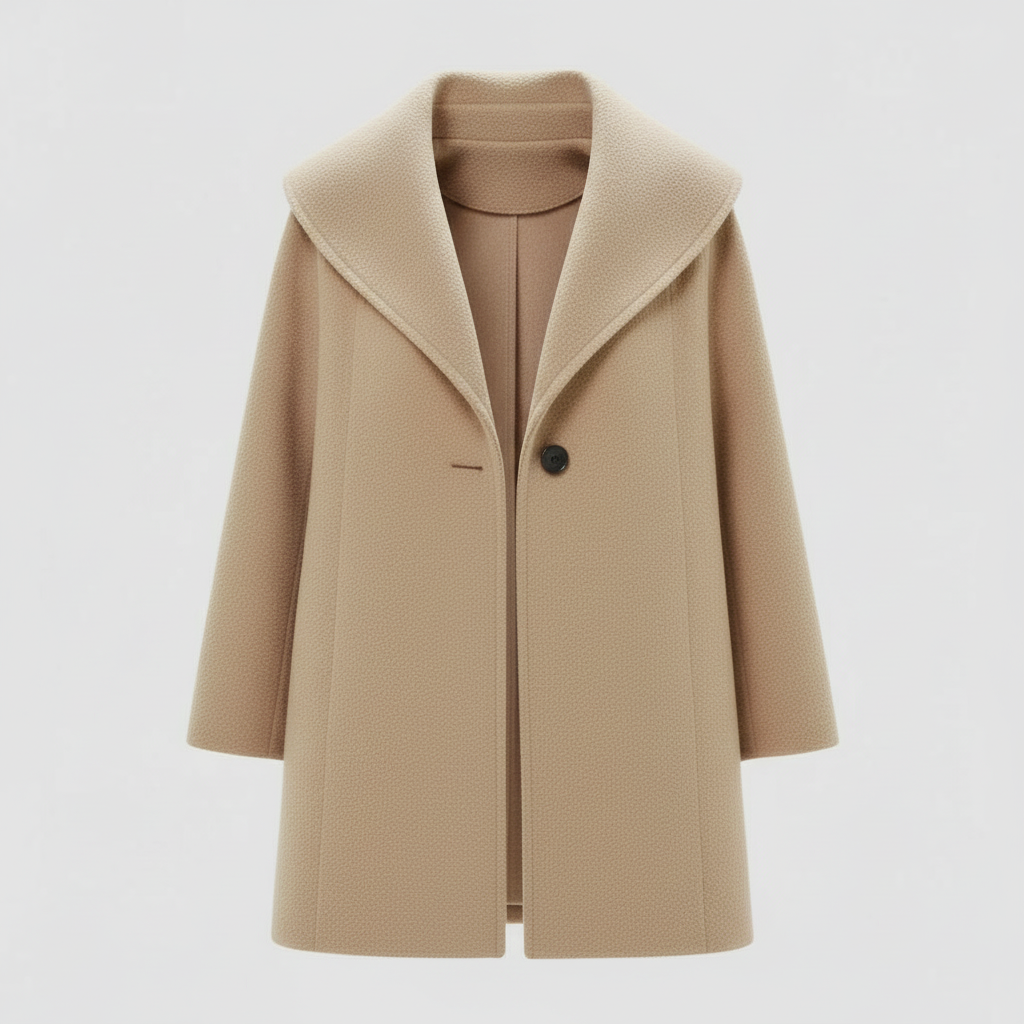 Windproof women's coat with shawl collar | Amarae
