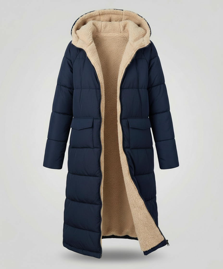 Reversible Long Women's Puffer Jacket | Heidi Fashion