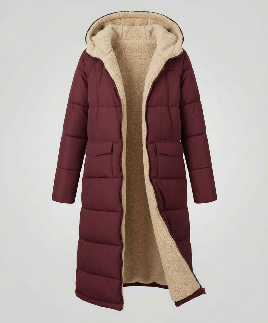 Reversible Long Women's Puffer Jacket | Heidi Fashion