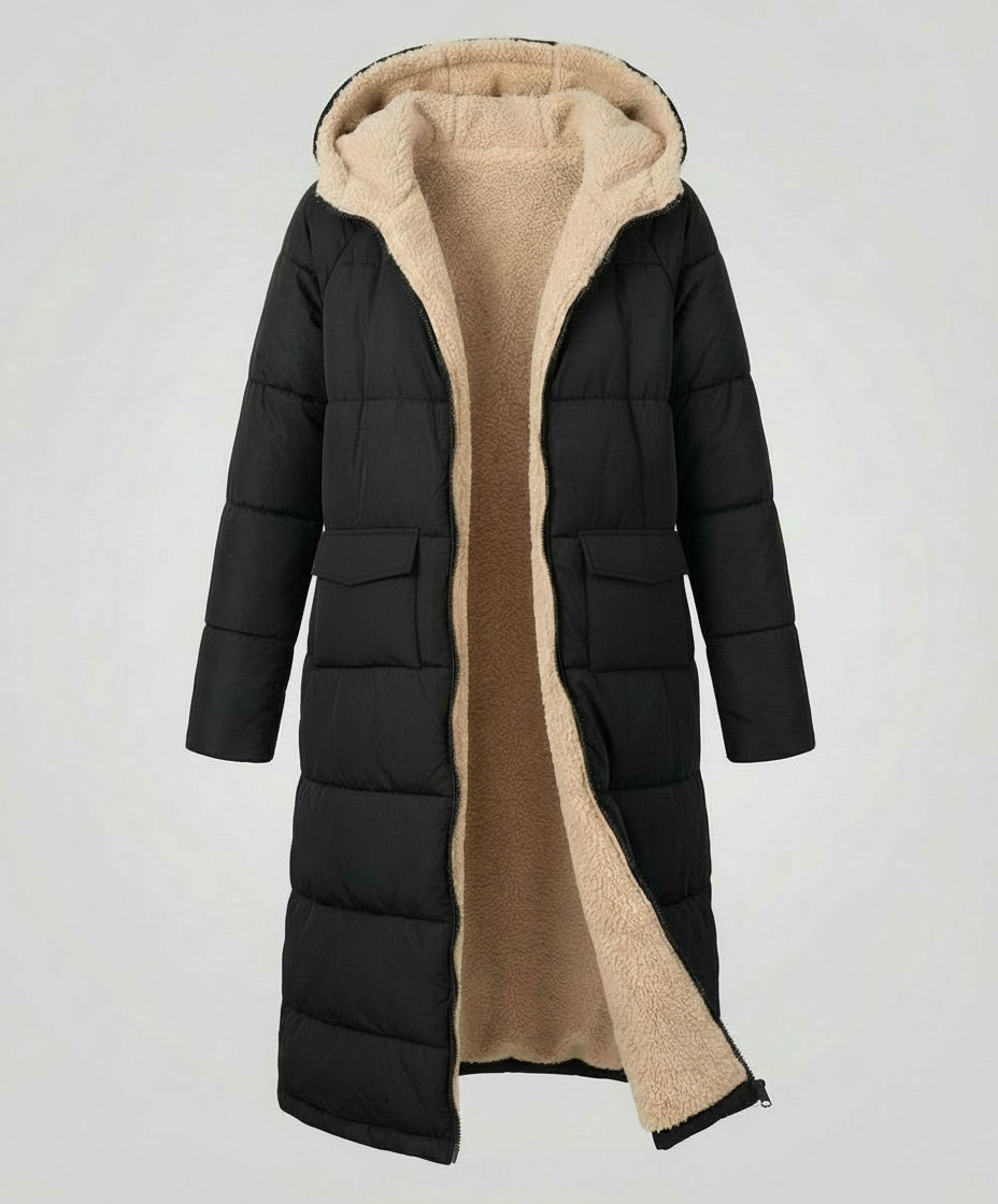 Reversible Long Women's Puffer Jacket | Heidi Fashion
