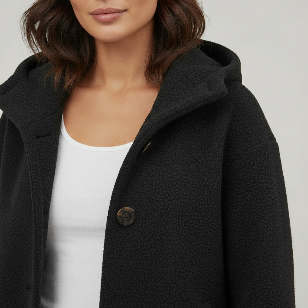 Elegant Winter Coat Women Comfort Long Coat Fleece | Amarae