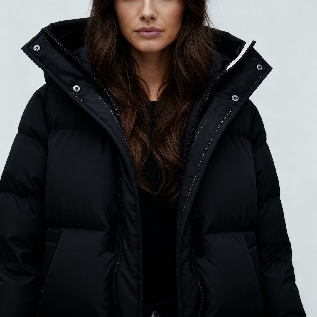 Windproof Long Winter Jacket Women | Amarae
