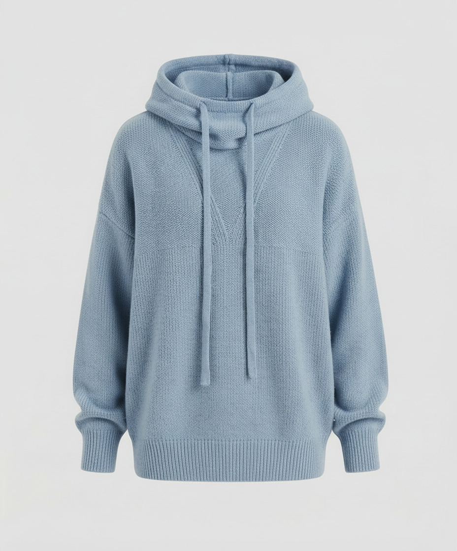 Casual, stylish pullover with stack collar | Amarae