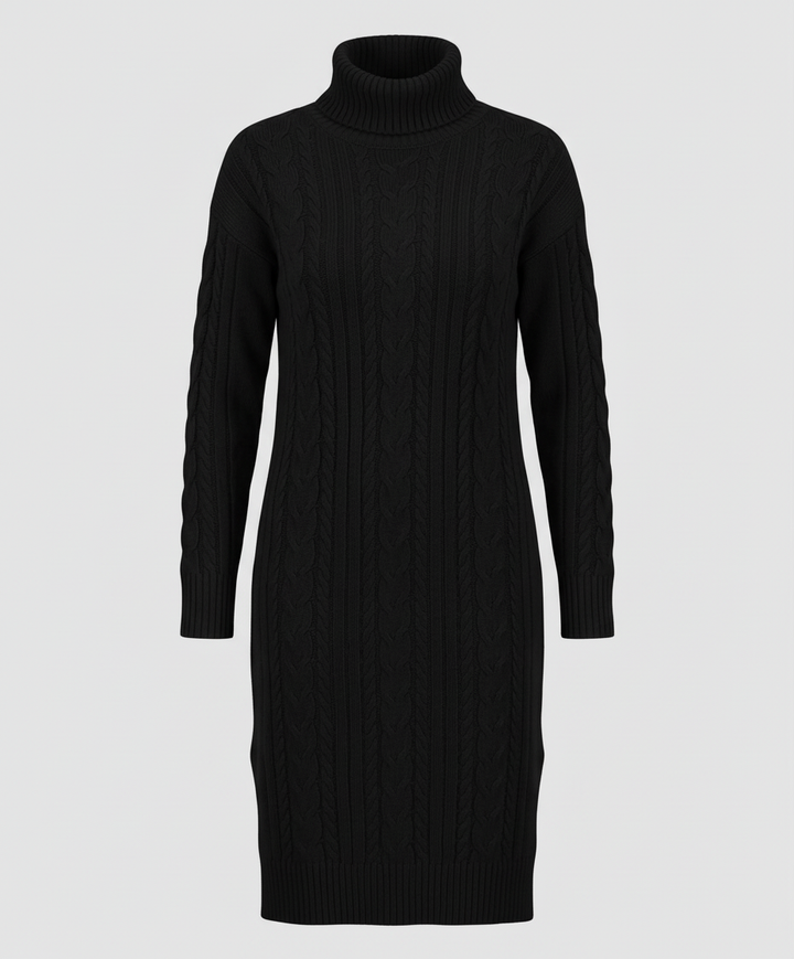 Elegant Warm Knitted Dress Winter | Heidi-Mode