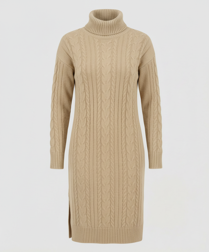 Elegant Warm Knitted Dress Winter | Heidi-Mode