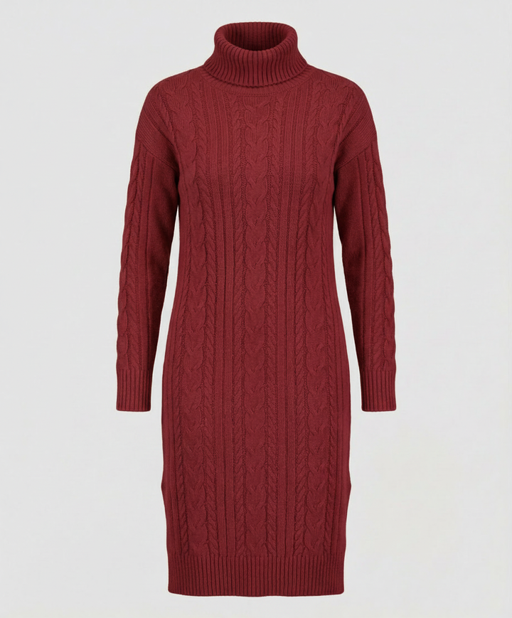 Elegant Warm Knitted Dress Winter | Heidi-Mode