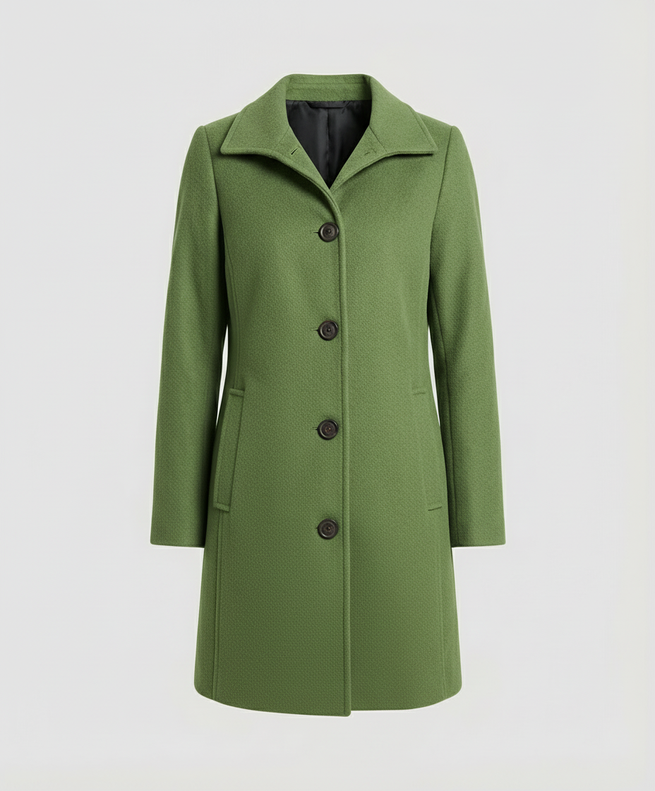Elegant Single-Breasted Coat Women | Amarae