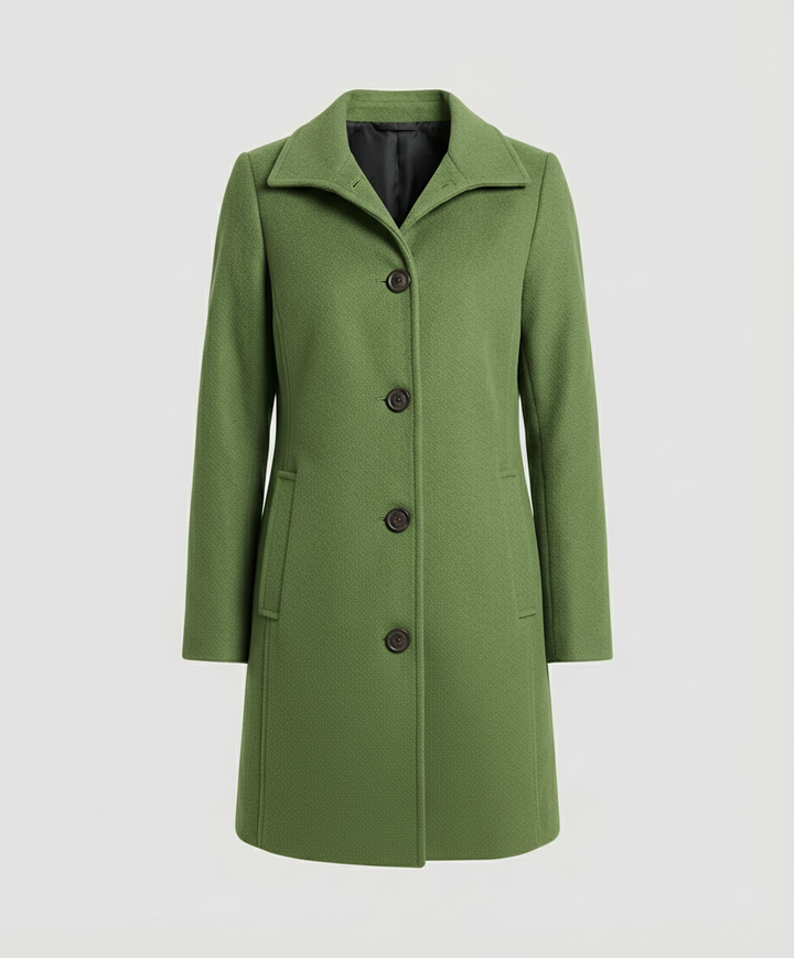 Elegant Single-Breasted Coat Women | Amarae