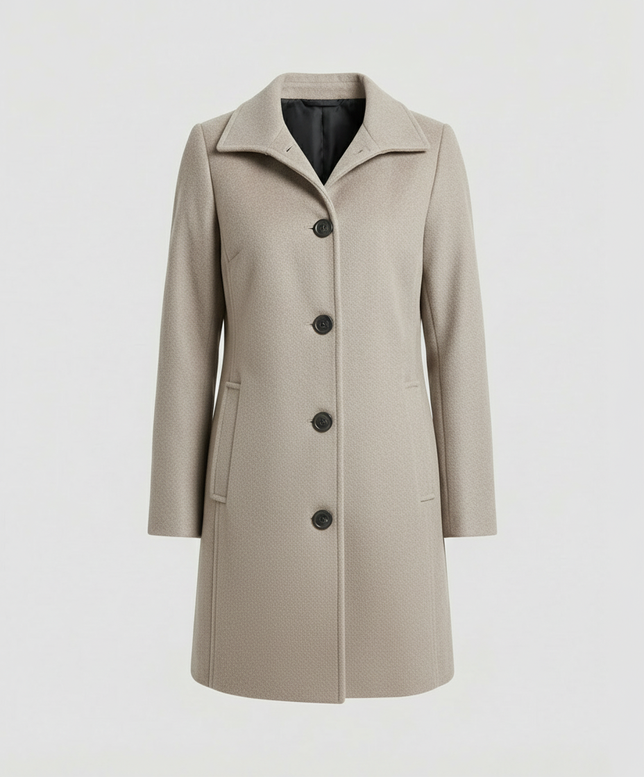 Elegant Single-Breasted Coat Women | Amarae