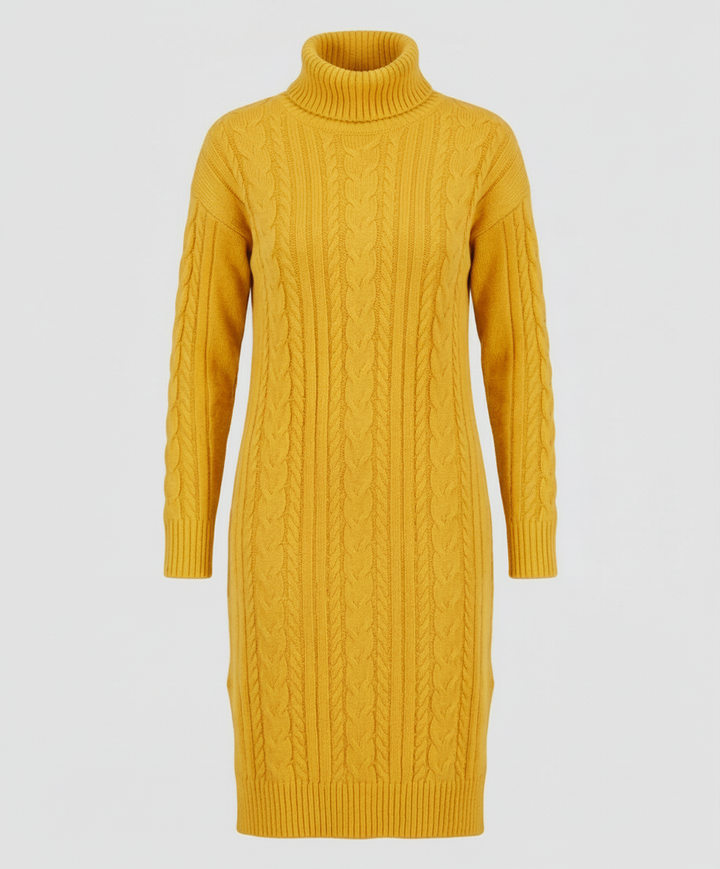 Elegant Warm Knitted Dress Winter | Heidi-Mode