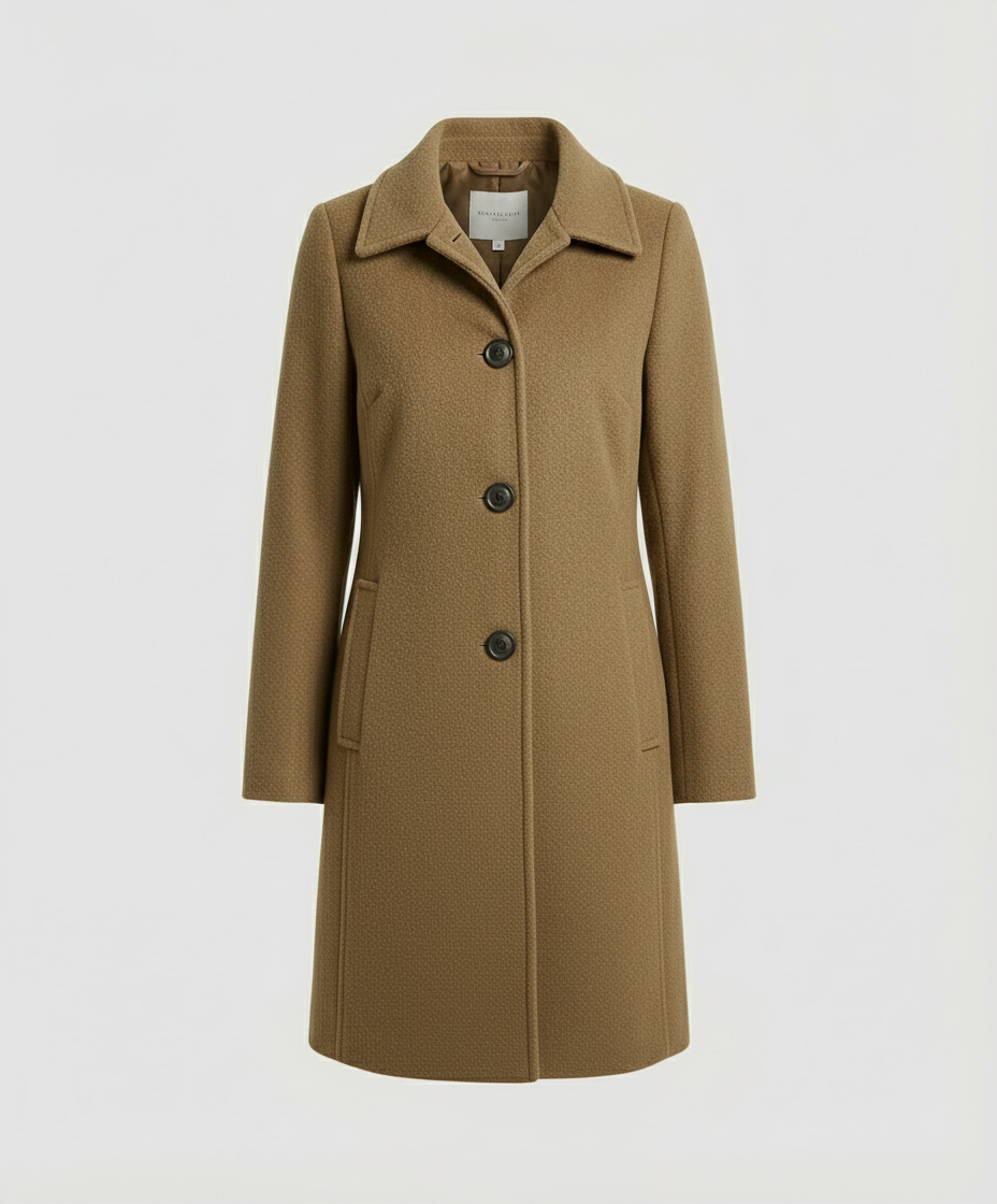 Elegant Single-Breasted Coat Women | Amarae