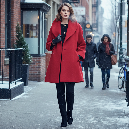 Elegant Windproof Women's Coat