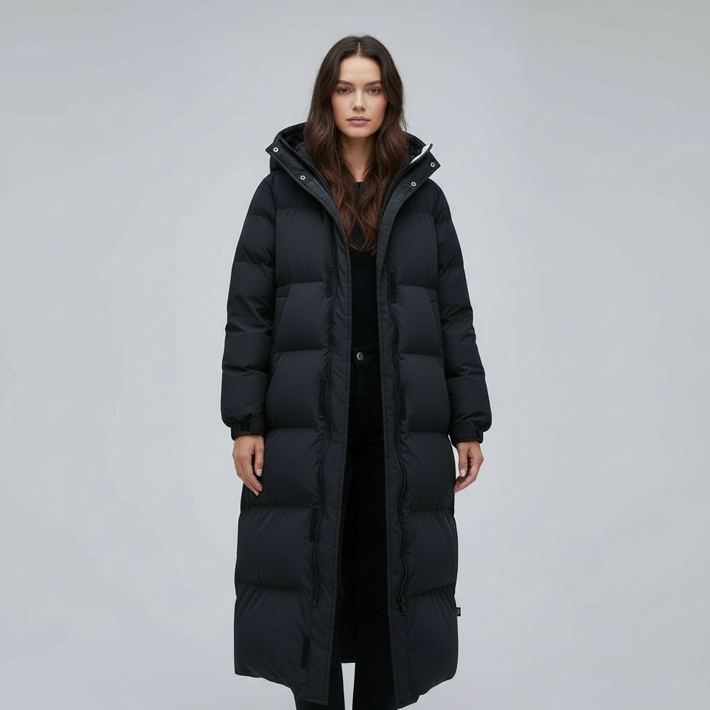 Windproof Long Winter Jacket Women | Amarae
