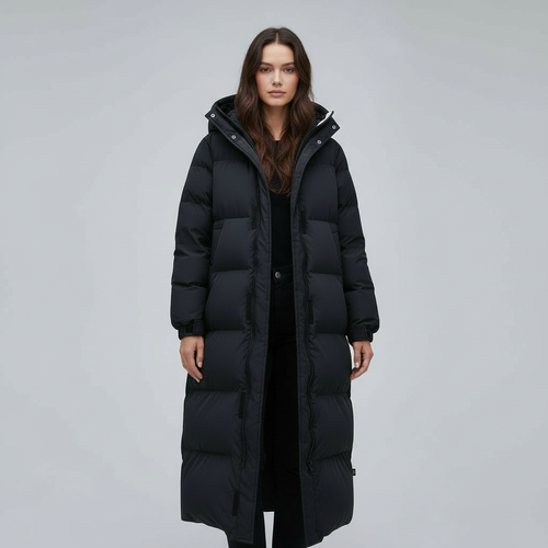 Windproof Long Winter Jacket Women | Amarae