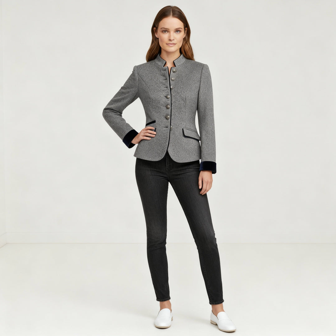 Classic Structured Premium Comfort Wool Jacket Women | Amarae