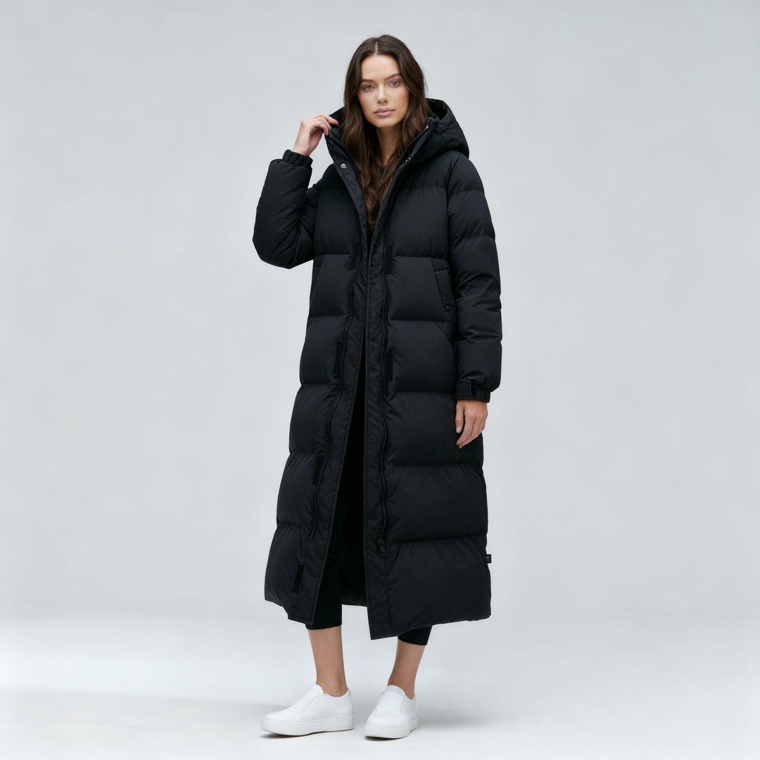 Windproof Long Winter Jacket Women | Amarae