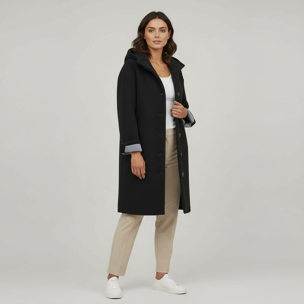 Elegant Winter Coat Women Comfort Long Coat Fleece | Amarae