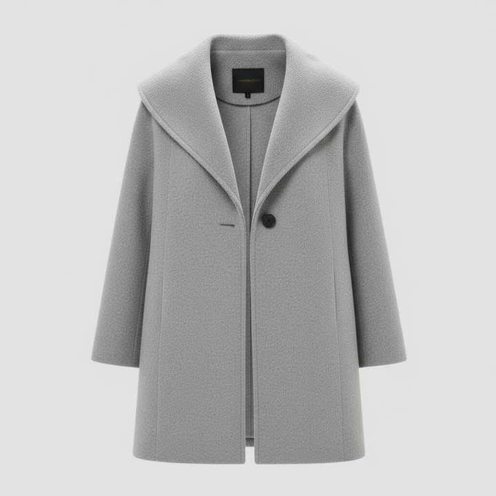 Windproof women's coat with shawl collar | Amarae