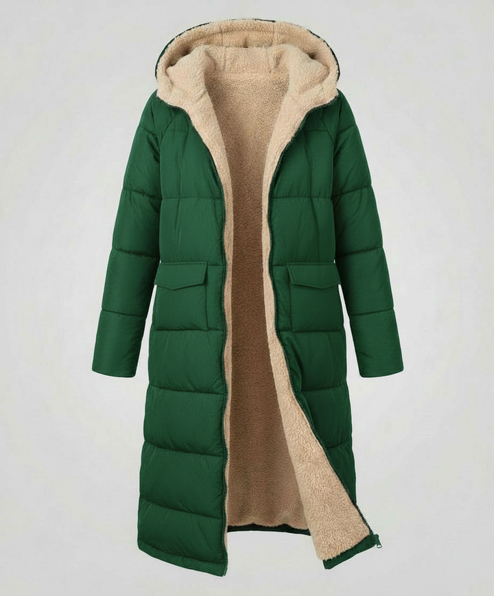 Reversible Long Women's Puffer Jacket | Heidi Fashion
