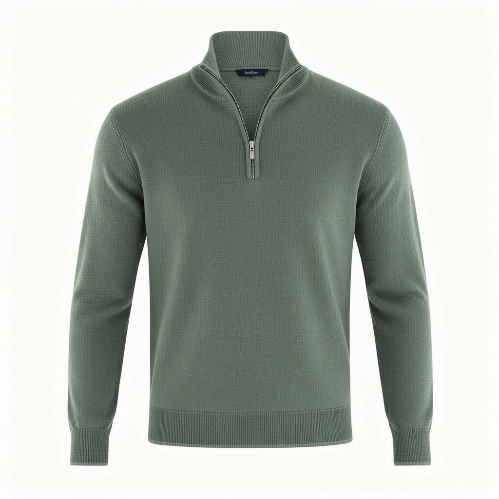 More Elegant Merino Comfort Pullover Women Zipper Modern Knitting | Amarae