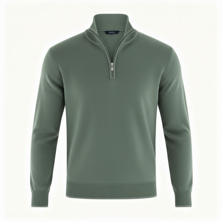More Elegant Merino Comfort Pullover Women Zipper Modern Knitting | Amarae