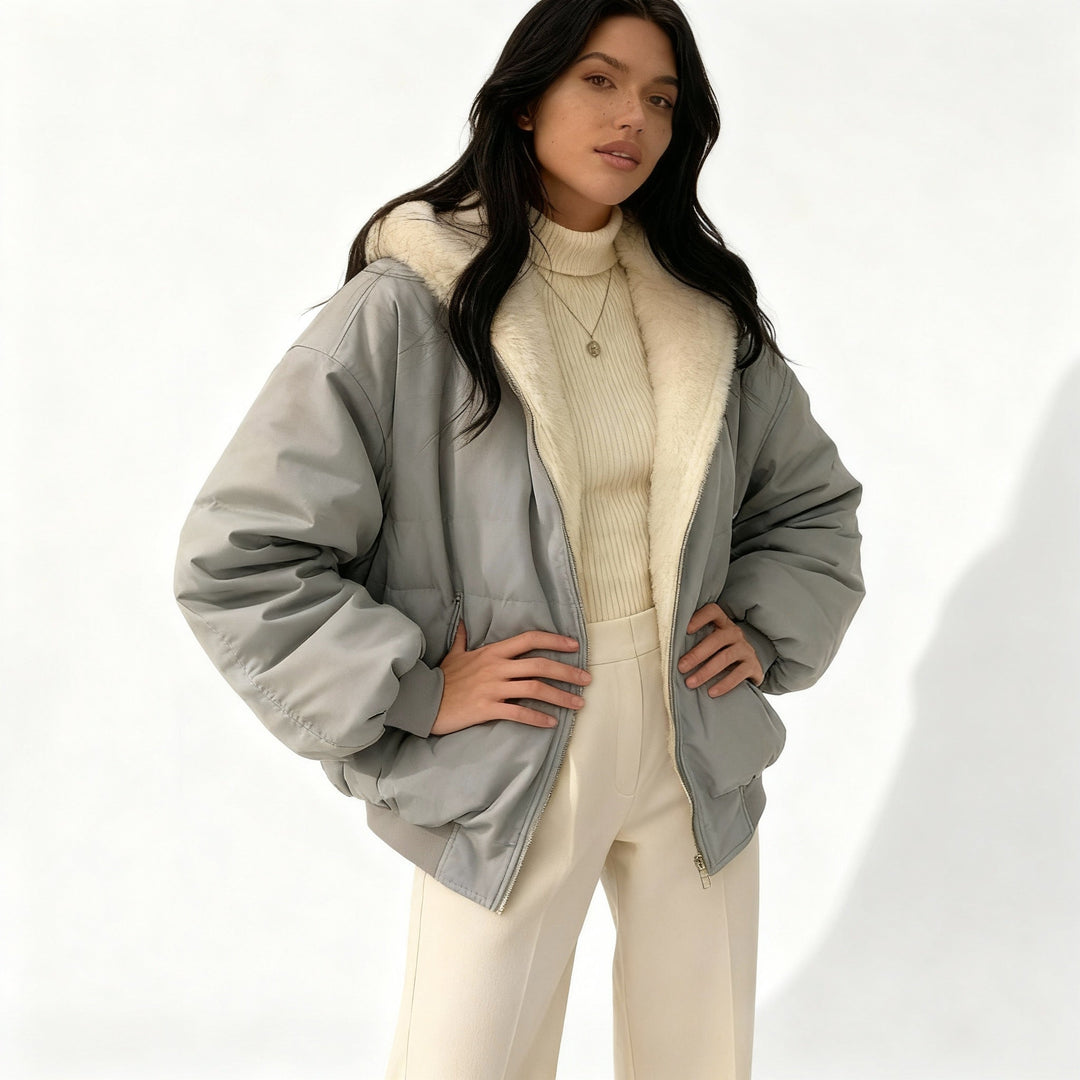 Amarae | Comfort Fit Oversized Thermal Fleece Winter Jacket Women
