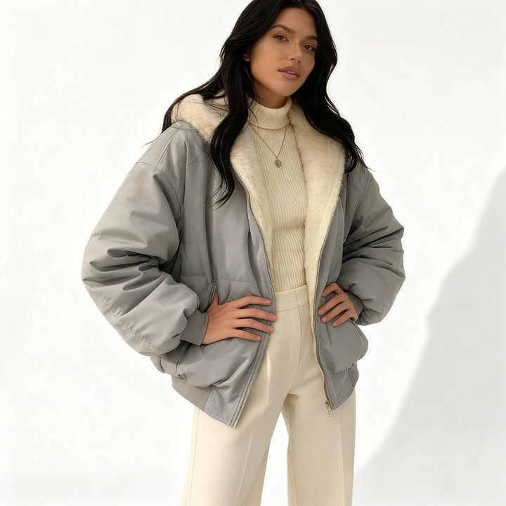 Amarae | Comfort Fit Oversized Thermal Fleece Winter Jacket Women