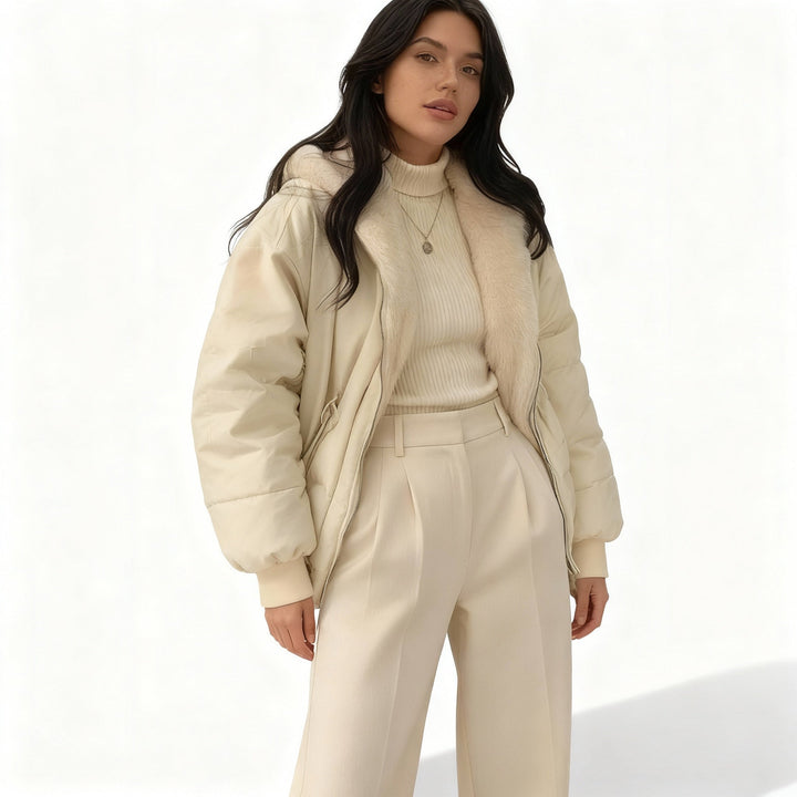 Amarae | Comfort Fit Oversized Thermal Fleece Winter Jacket Women