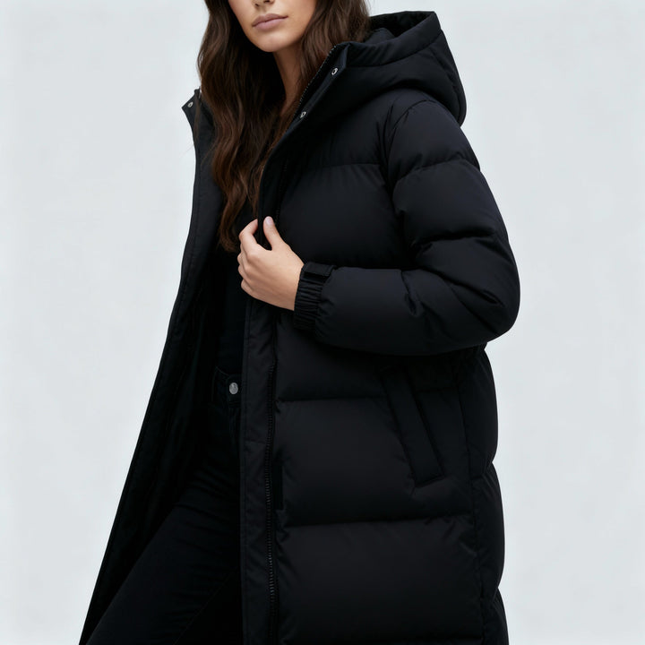 Windproof Long Winter Jacket Women | Amarae