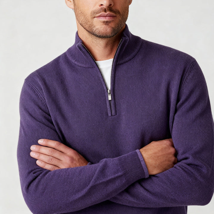 More Elegant Merino Comfort Pullover Women Zipper Modern Knitting | Amarae