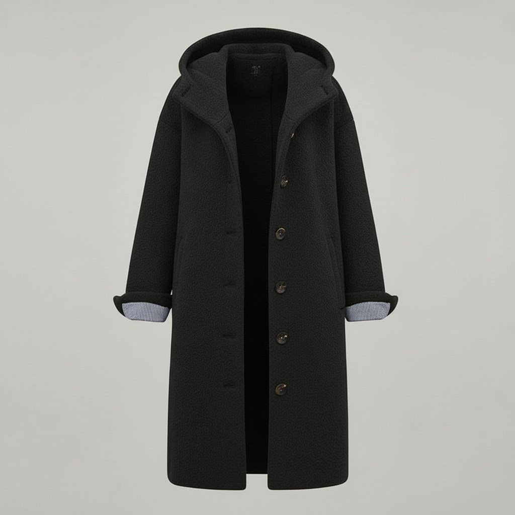 Elegant Winter Coat Women Comfort Long Coat Fleece | Amarae
