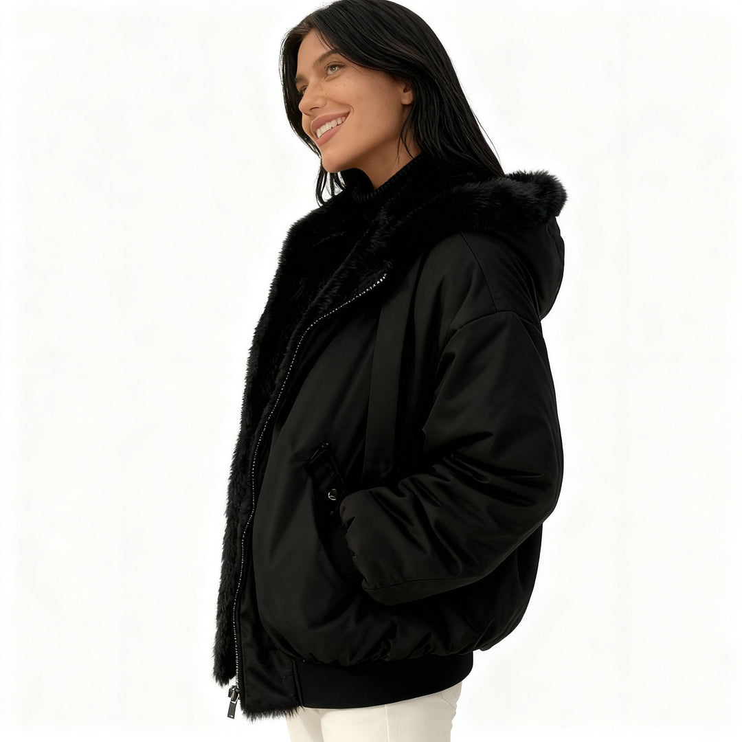 Amarae | Comfort Fit Oversized Thermal Fleece Winter Jacket Women