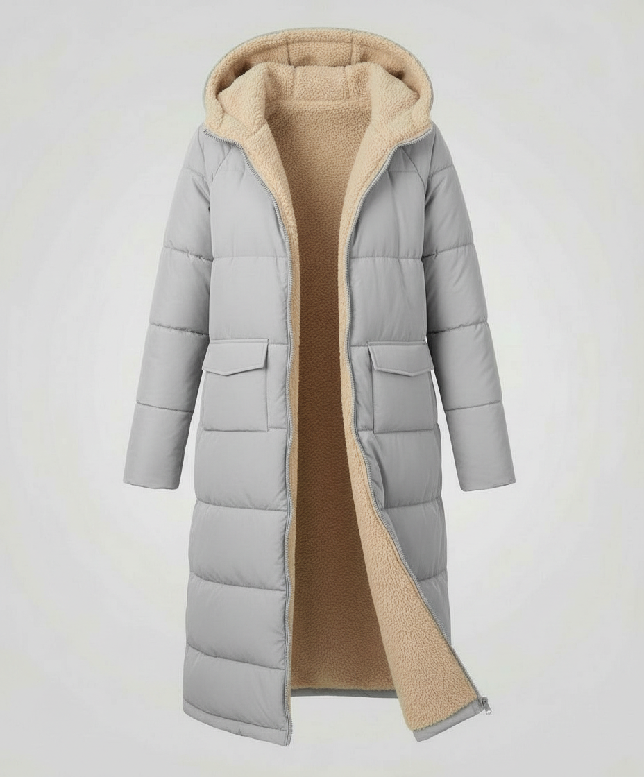 Reversible Long Women's Puffer Jacket | Heidi Fashion