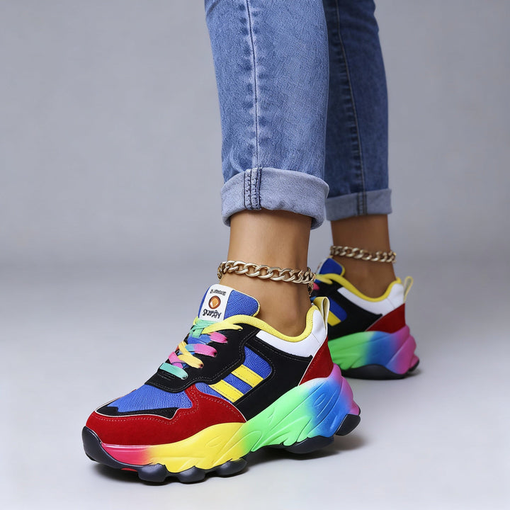 Lune London | Women's Orthopedic Shoes Rainbow Ultra Lightweight Shock Absorbing Arch Support Wide Toe Box