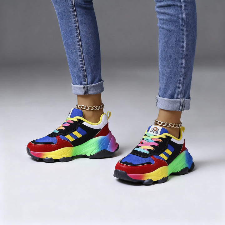 Lune London | Women's Orthopedic Shoes Rainbow Ultra Lightweight Shock Absorbing Arch Support Wide Toe Box