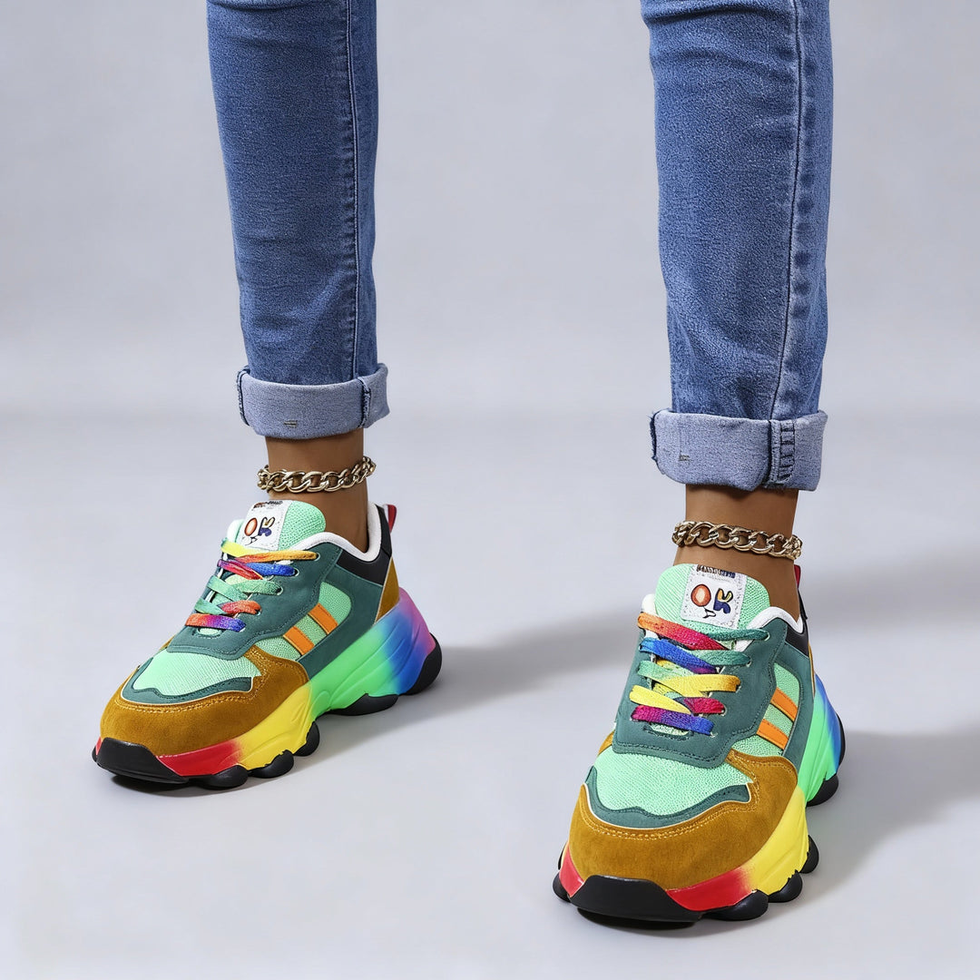 Lune London | Women's Orthopedic Shoes Rainbow Ultra Lightweight Shock Absorbing Arch Support Wide Toe Box