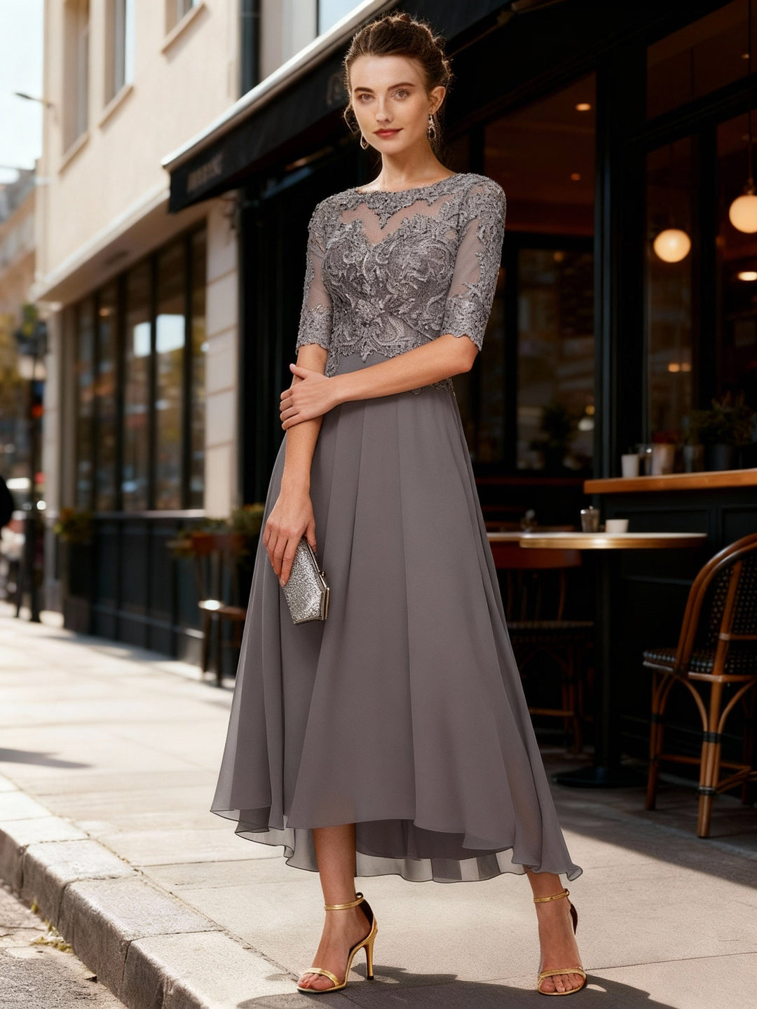 Lune London | Satin Elegance Evening Dress