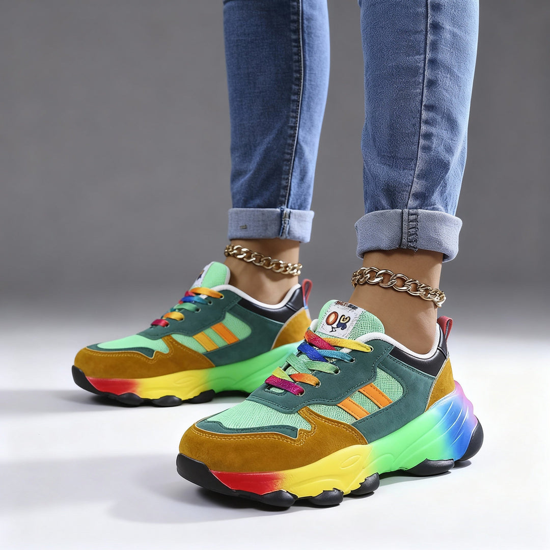 Lune London | Women's Orthopedic Shoes Rainbow Ultra Lightweight Shock Absorbing Arch Support Wide Toe Box