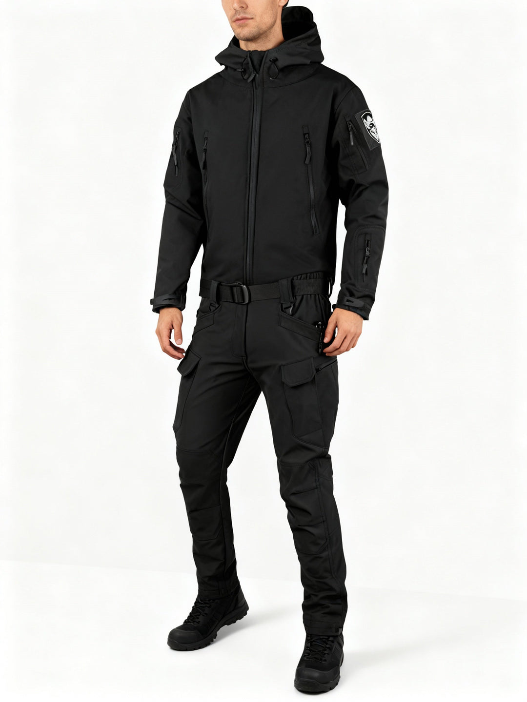 Men's Multifunctional Jacket with Fleece Lining and Zipper Amarae