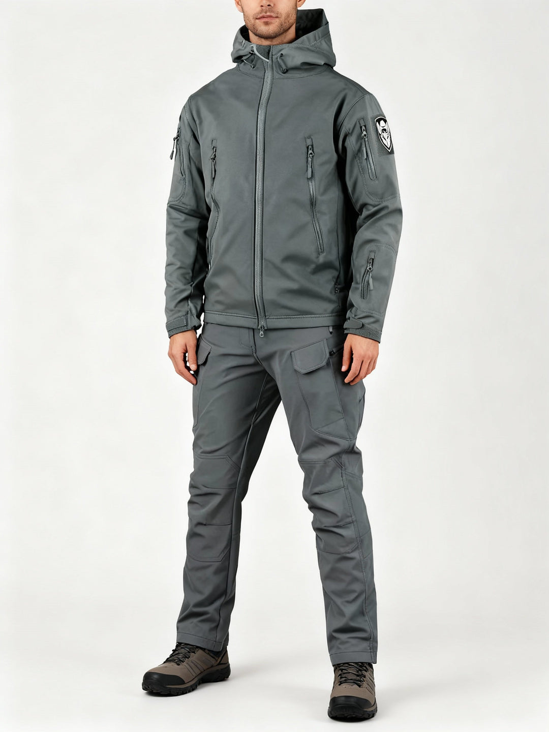 Men's Multifunctional Jacket with Fleece Lining and Zipper Amarae