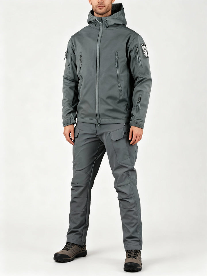 Men's Multifunctional Jacket with Fleece Lining and Zipper Amarae