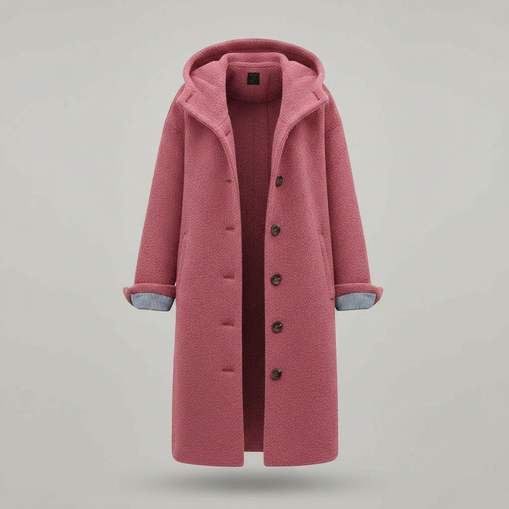 Elegant Winter Coat Women Comfort Long Coat Fleece | Amarae
